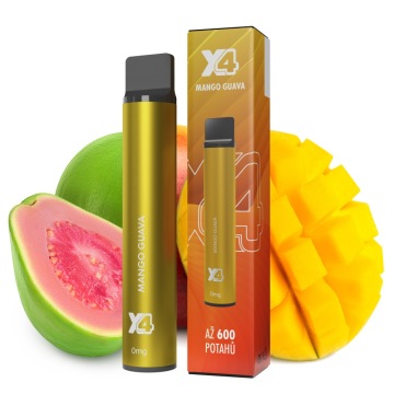 X4 Bar - Mango Guava 0mg - jednorázová cigareta BEZ KOLKU