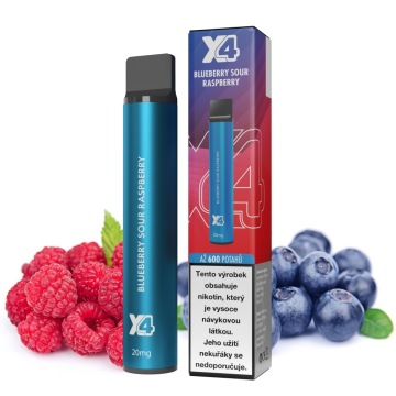 X4 Bar - Blueberry Sour Raspberry 20mg - jednorázová cigareta