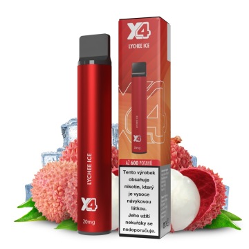 X4 Bar - Lychee Ice 20mg - jednorázová cigareta 