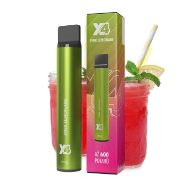 X4 Bar - Pink Lemonade 0mg - jednorázová cigareta 