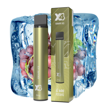 X4 Bar - Grape Ice 0mg - jednorázová cigareta