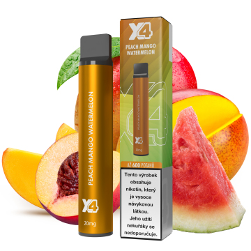 X4 Bar - Peach Mango Watermelon 20mg - jednorázová cigareta