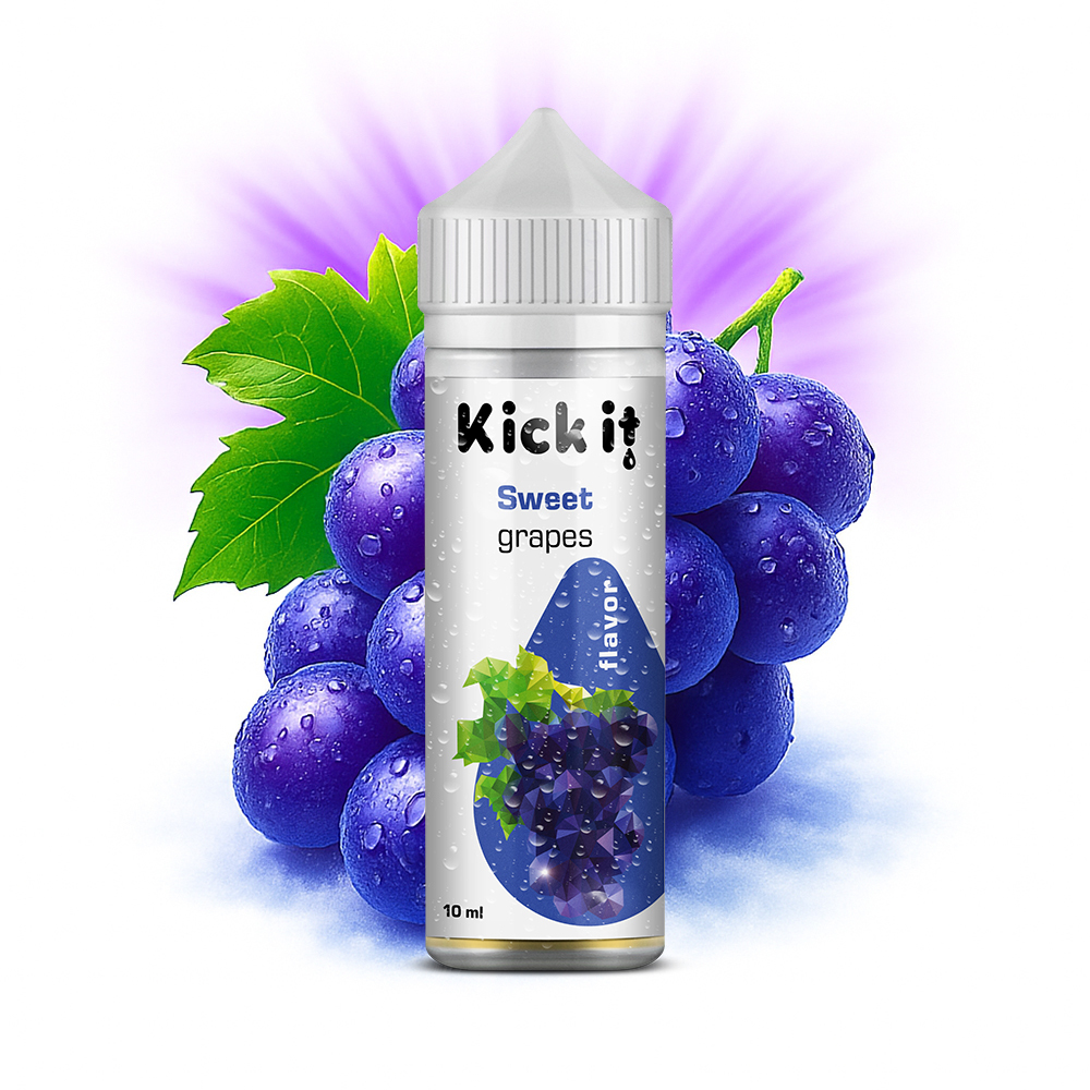 Kickit Sweet Grapes - Shake and Vape