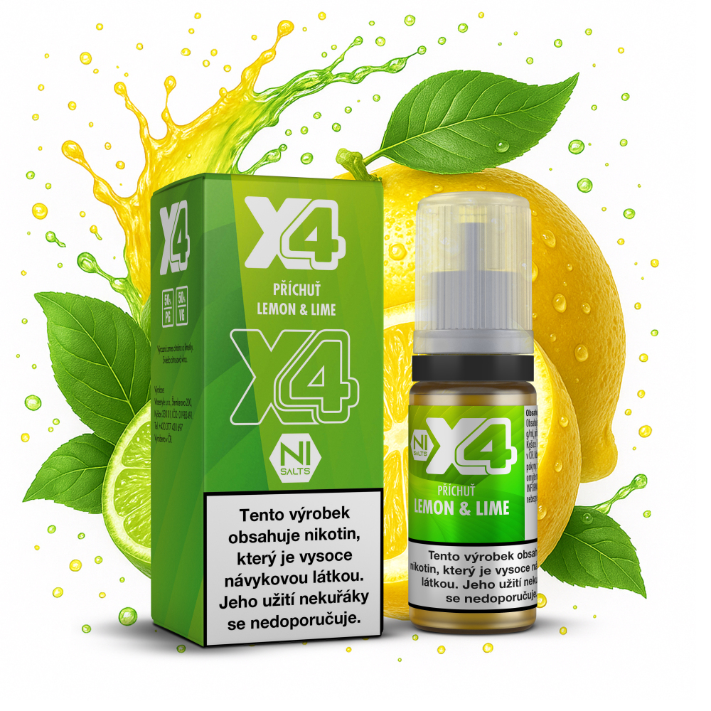 X4 Bar Juice - Lemon and Lime 20mg